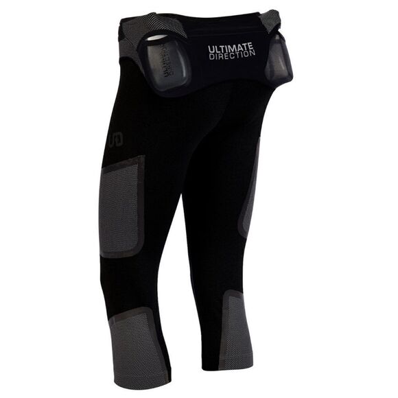 Ultimate Direction Pants - Ultimate Direction hydrolight 3/4 Black Hydration Running/ Cycling Pant Size XS